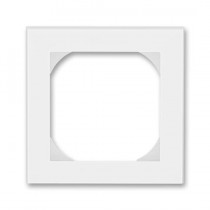 3901H-A05510 01  Rámeček jednonásobný s otvorem 55×55 mm, bílá / ledová bílá
